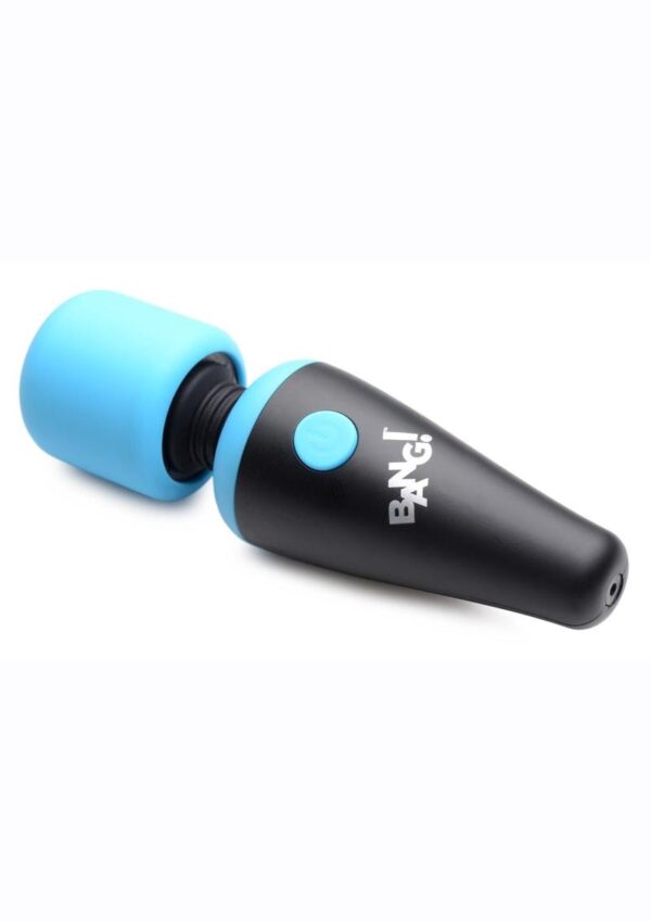 Bang! 10X Vibrating Mini Rechargeable Silicone Wand Massager - Blue - Image 2