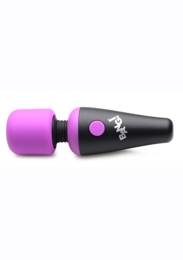 Bang! 10X Vibrating Mini Rechargeable Silicone Wand Massager- Purple - Image 2