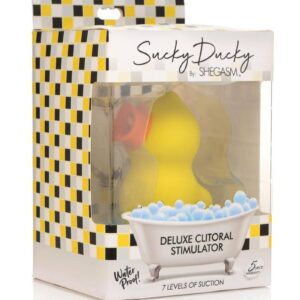 Inmi Sucky Ducky Deluxe Rechargeable Silicone Clitoral Stimulator - Yellow