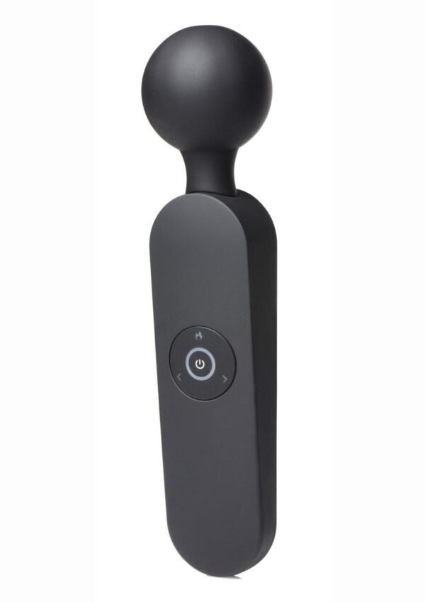 Master Series Thunder Wand 72X Rechargeable Silicone Heating Wand Massager - Black - Image 2