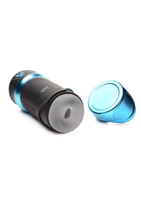 LoveBotz Auto Milker Intense Rechargeable Sucking Masturbator - Black/Blue - Image 3