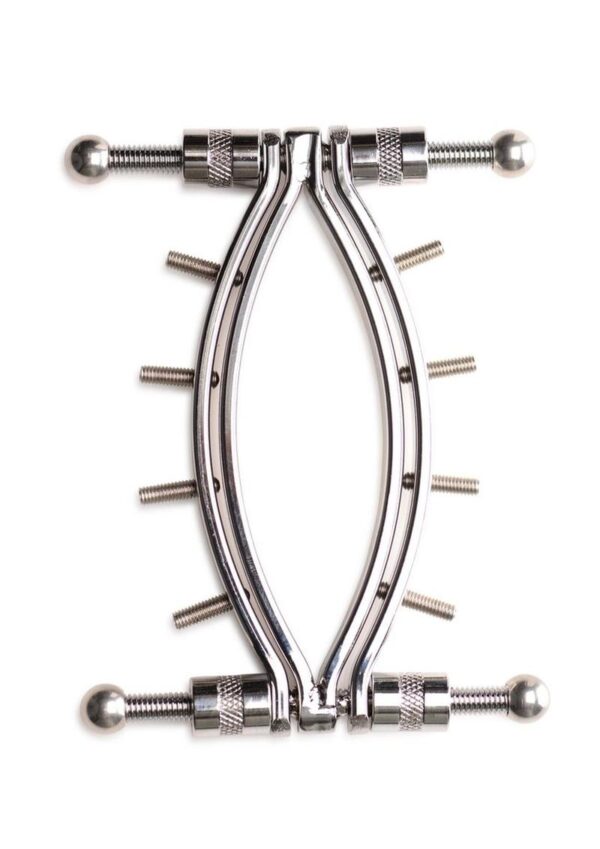 Master Series Spread `Em Poker Stainless Steel Labia Clamp with Adjustable Pressure Screws - Image 2