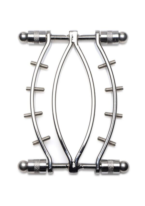 Master Series Spread `Em Poker Stainless Steel Labia Clamp with Adjustable Pressure Screws - Image 4