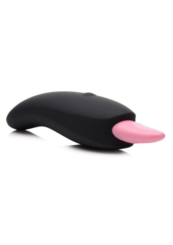 Inmi Luscious Licker 7X Rechargeable Silicone Licking Tongue Clitoral Stimulator - Black/Pink - Image 2