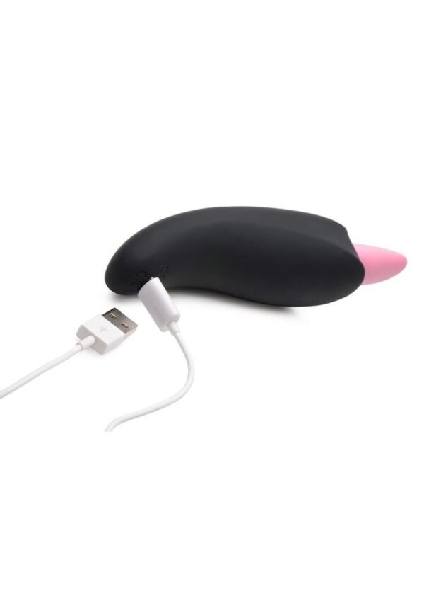 Inmi Luscious Licker 7X Rechargeable Silicone Licking Tongue Clitoral Stimulator - Black/Pink - Image 4