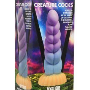 Creature Mystique Silicone Unicorn Dildo - Multicolored