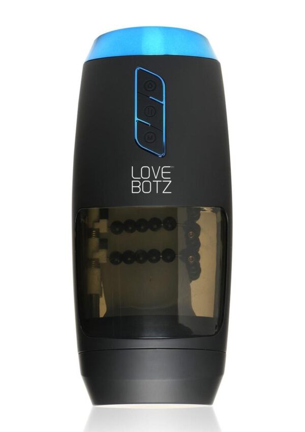 LoveBotz The Milker Slider 18X Rechargeable Stroking Masturbator - Black/Clear - Image 2