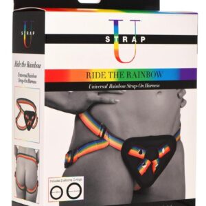Strap U Ride the Rainbow Universal Strap-On Harness - Rainbow