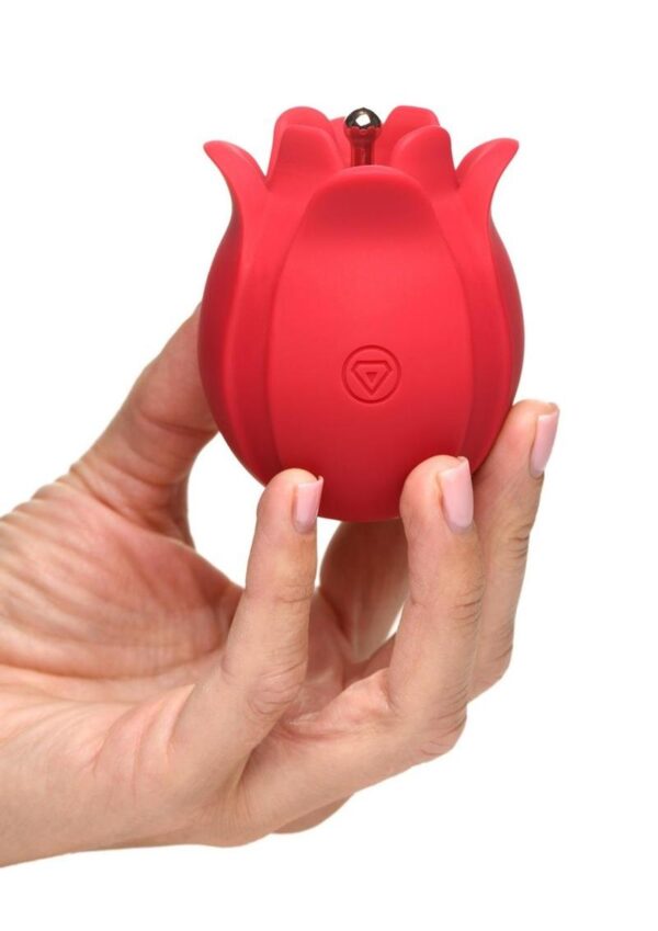 Bloomgasm Orchids Wild Rechargeable Silicone Vibrating Pinpoint Rose Tickler - Red - Image 4