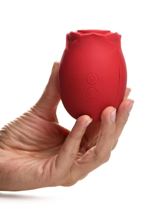 Bloomgasm Mystic Rose Rechargeable Silicone Sucking and Vibrating Clitoral Stimulator - Red - Image 4