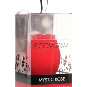 Bloomgasm Mystic Rose Rechargeable Silicone Sucking and Vibrating Clitoral Stimulator - Red