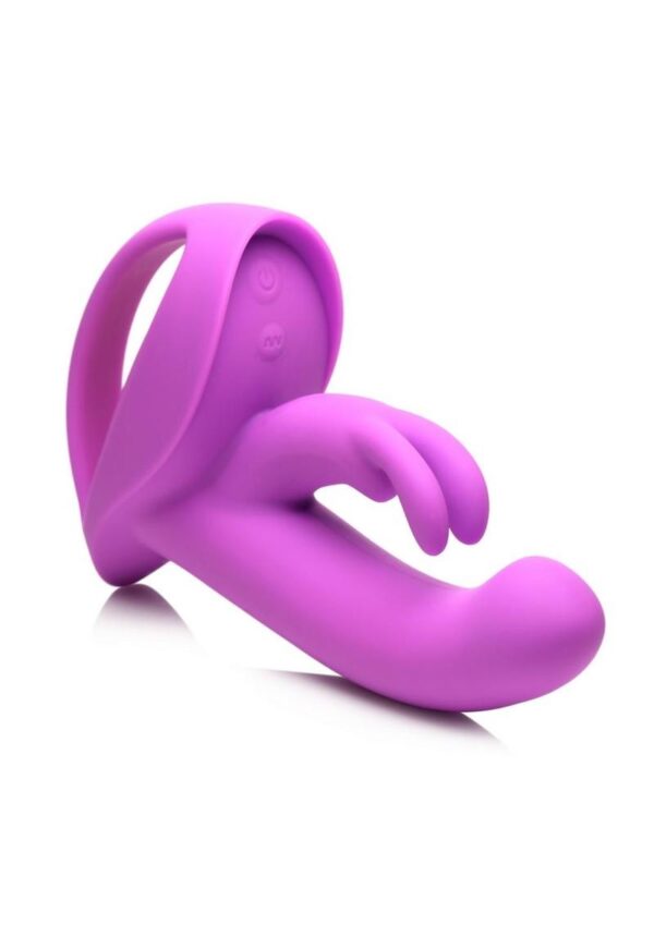 Inmi Come Hither Rocker Rechargeable Silicone Vibrator - Purple - Image 3