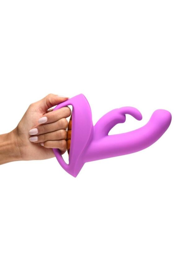 Inmi Come Hither Rocker Rechargeable Silicone Vibrator - Purple - Image 4