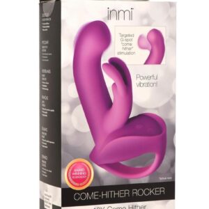 Inmi Come Hither Rocker Rechargeable Silicone Vibrator - Purple