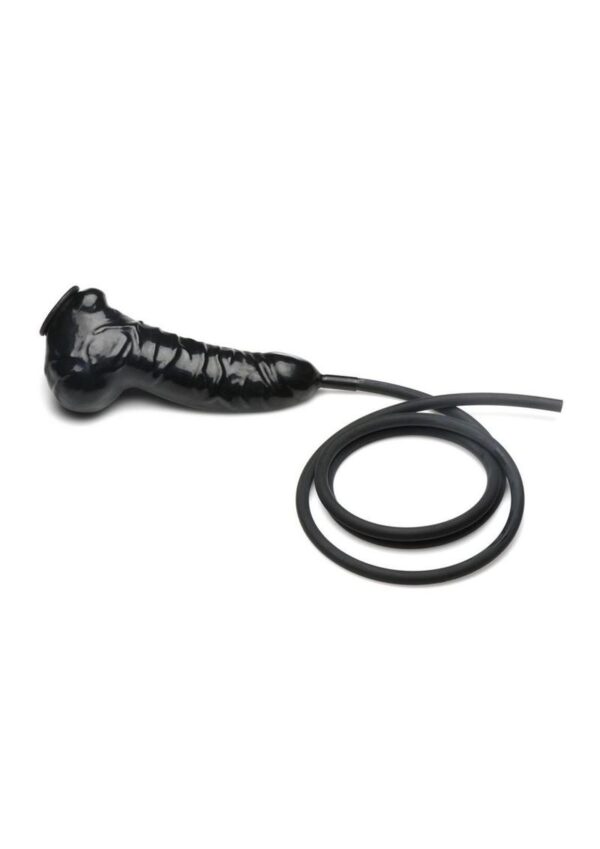 Master Series Guzzler Realistic Penis Sheath with Tube - Black - Image 2