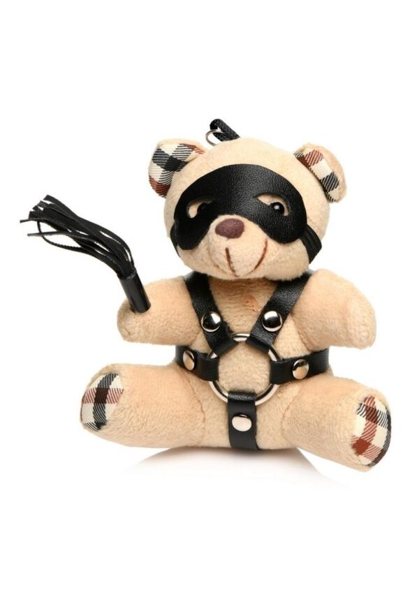 Master Series BDSM Teddy Bear Keychain - Tan - Image 2