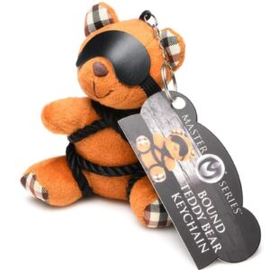 Master Series Rope Teddy Bear Keychain - Burnt Orange