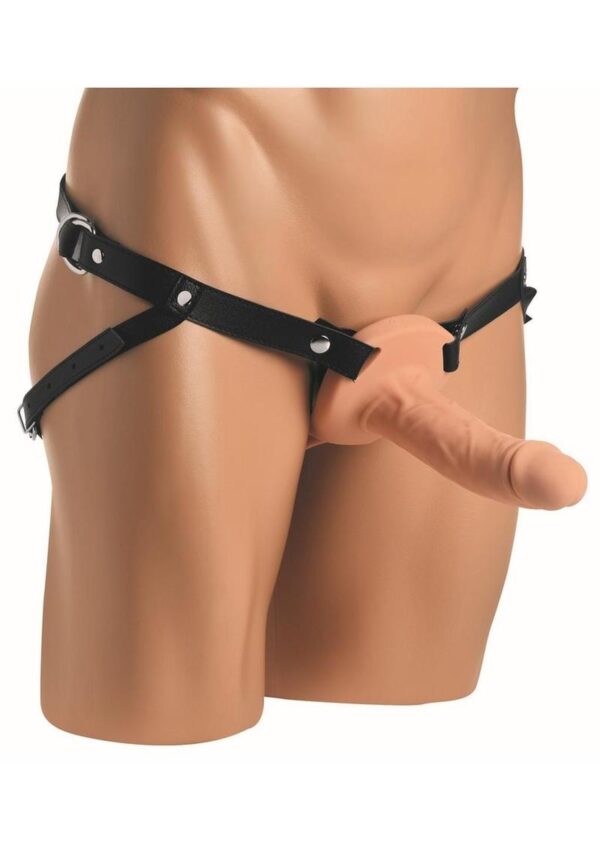 Size Matters 2 Erection Realistic Silicone Penis Sheath - Vanilla - Image 3