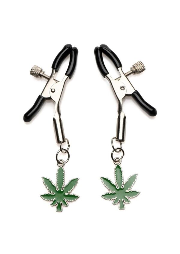 Charmed Mary Jane Nipple Clamps - Green/Silver - Image 2
