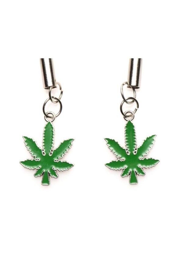 Charmed Mary Jane Nipple Clamps - Green/Silver - Image 3