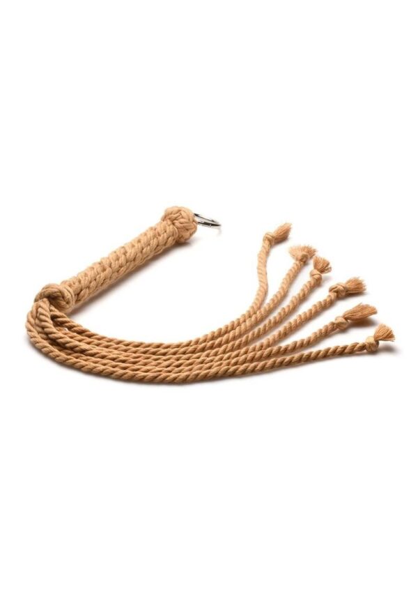 Master Series Swashbuckler Rope Flogger - Tan - Image 2