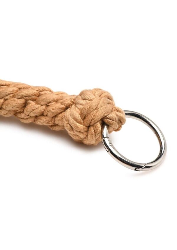 Master Series Swashbuckler Rope Flogger - Tan - Image 4