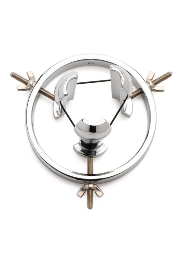 Master Series Forced Spread Stainless Steel Anal Expander - Image 4