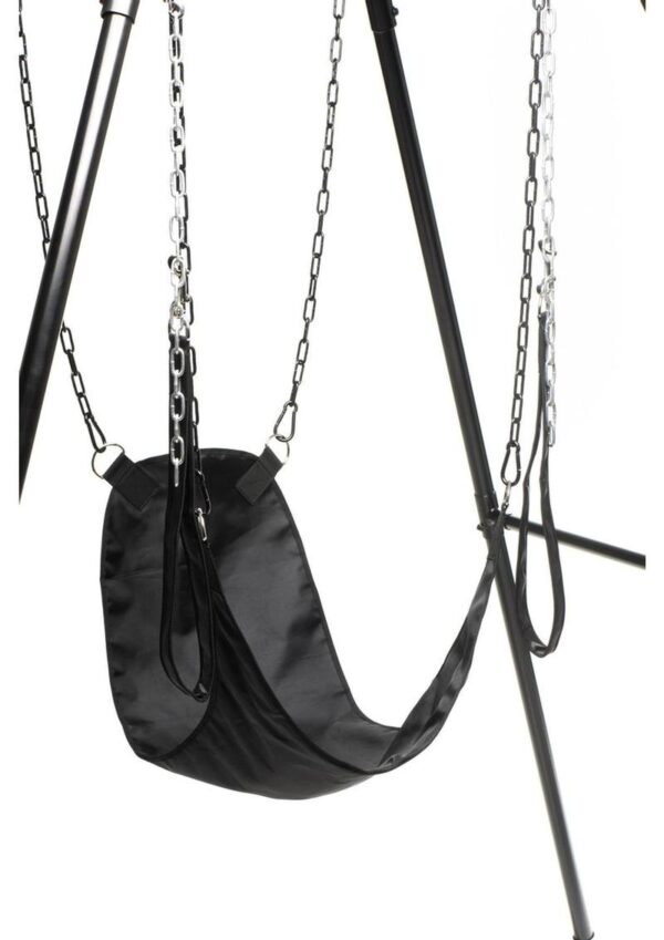 Master Series Nylon Sex Sling - Black - Image 3