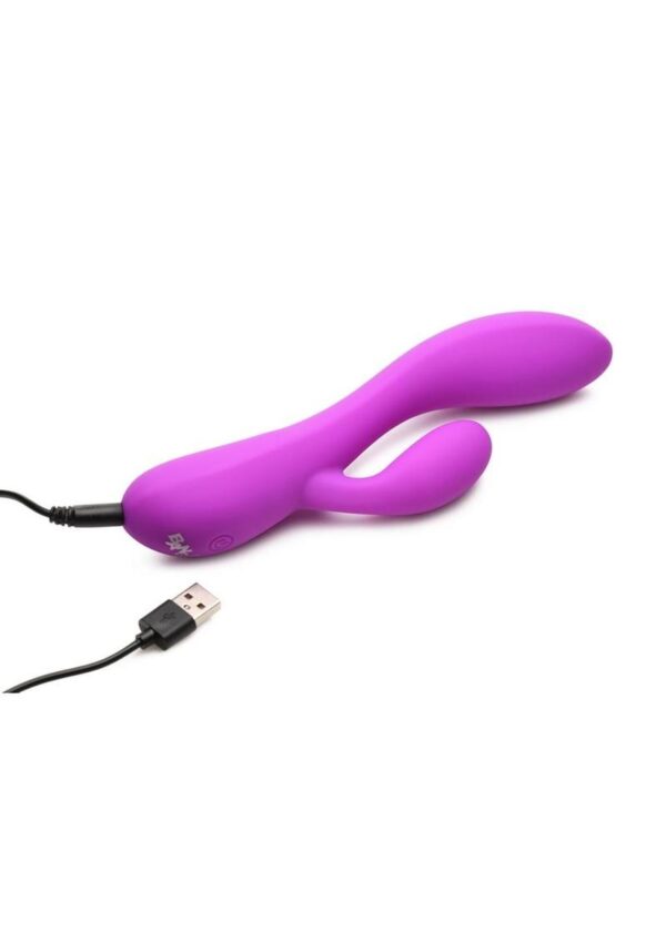 Bang! 10X Flexible Rechargeable Silicone Rabbit - Purple - Image 2
