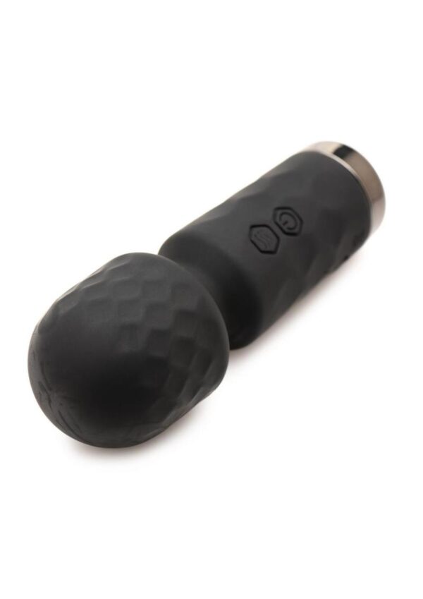 Bang! 10X Mini Silicone Rechargeable Wand - Black - Image 3