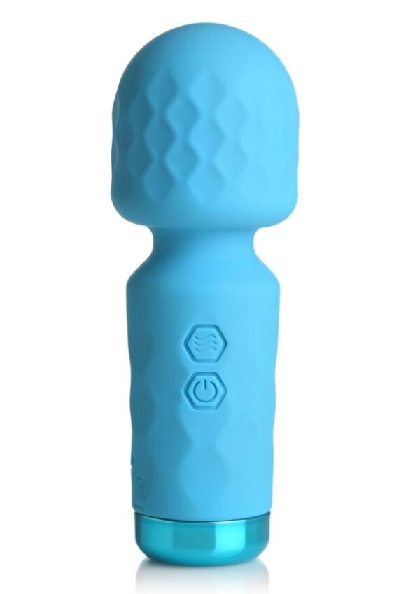 Bang! 10X Mini Silicone Rechargeable Wand - Blue - Image 2