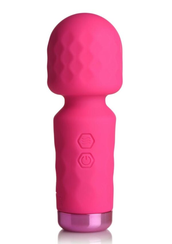 Bang! 10X Mini Silicone Rechargeable Wand - Pink - Image 2