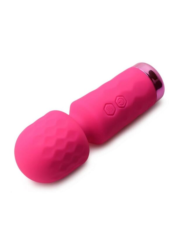 Bang! 10X Mini Silicone Rechargeable Wand - Pink - Image 3