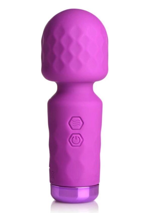 Bang! 10X Mini Silicone Rechargeable Wand - Purple - Image 2