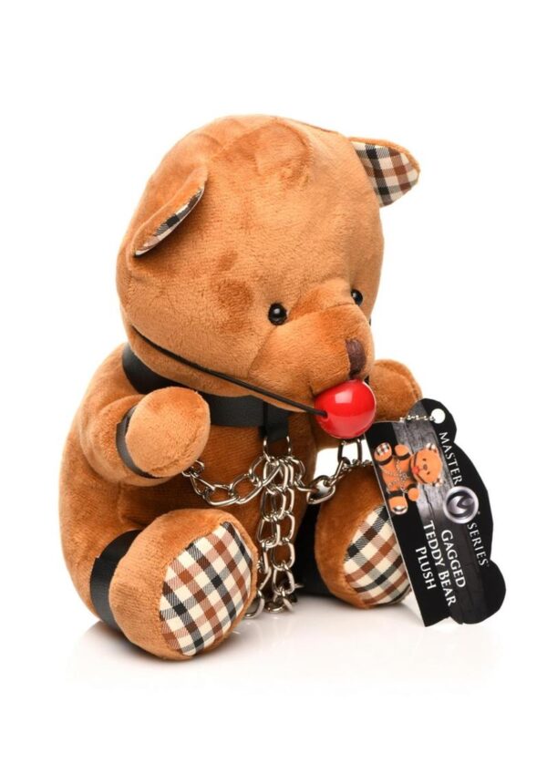 Master Series Gagged Plush Teddy Bear - Brown - Image 2