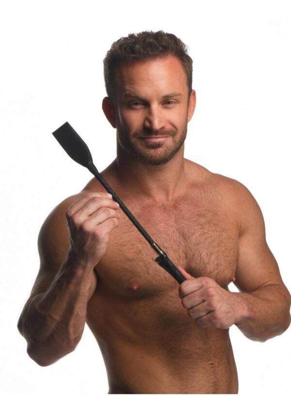 Master Series Stallion Riding Crop 18in - Black - Image 4