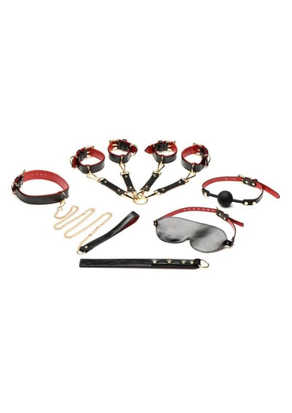 Bedroom Bliss Lover`s Deluxe Bondage Set - Black/Red - Image 2