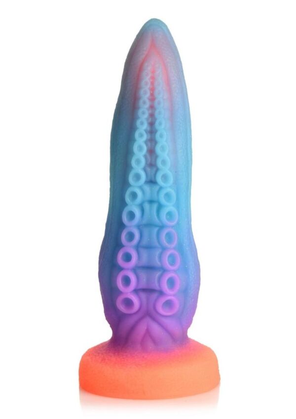 Creature Cocks Tenta-Cock Glow in the Dark Silicone Dildo - Multicolor - Image 2