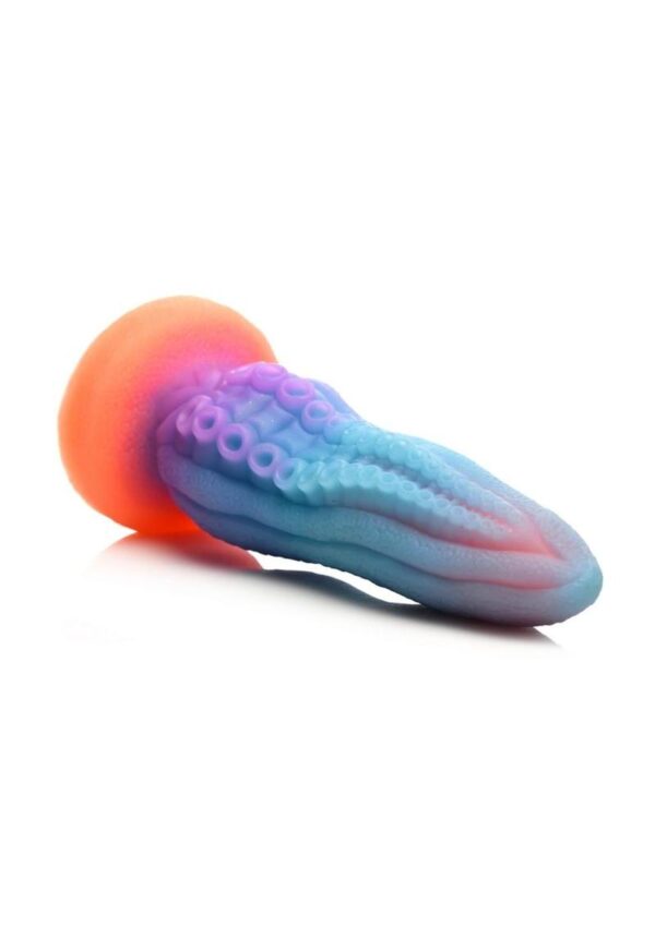 Creature Cocks Tenta-Cock Glow in the Dark Silicone Dildo - Multicolor - Image 3