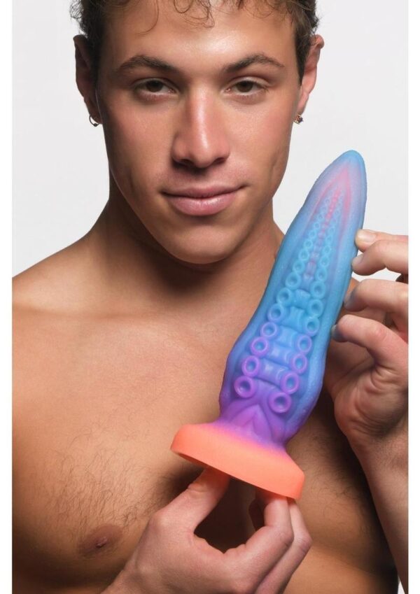 Creature Cocks Tenta-Cock Glow in the Dark Silicone Dildo - Multicolor - Image 4