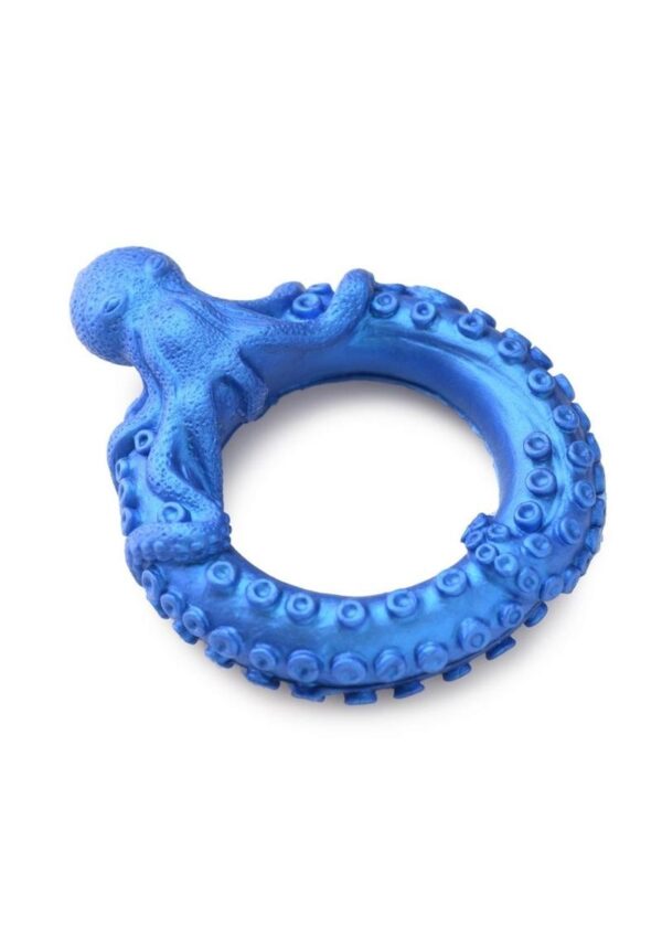 Creature Cocks Poseidon`s Octo-Ring Silicone Cock Ring - Blue - Image 2