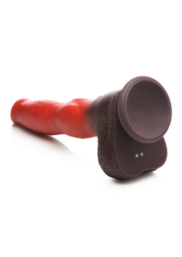 Creature Cocks Ramming Hound Thrusting and Vibrating Rechargeable Silicone Dildo - Red - Image 4