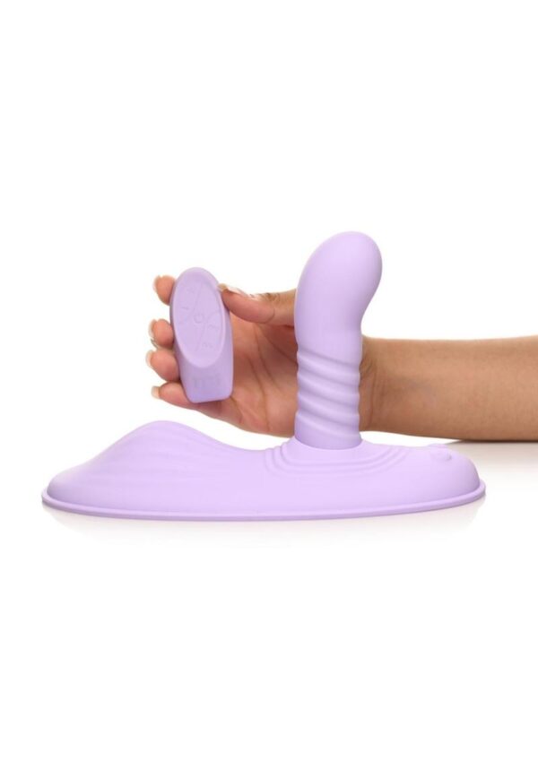 Inmi Thrust N Grind Thrusting and Vibrating Rechargeable Silicone Grinder Pad with Remote Control - Purple - Image 4