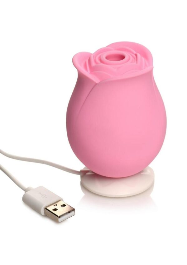 Bloomgasm The Perfect Rose Rechargeable Silicone Clitoral Stimulator - Pink - Image 3