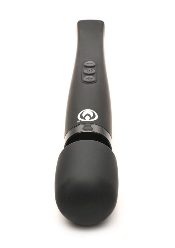 Master Series Thunderstick Pro Wand Rechargeable Silicone Wand - Black - Image 3