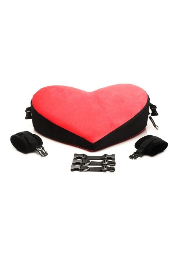 Bedroom Bliss Bondage Love Pillow - Red/Black - Image 3