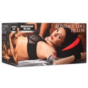 Bedroom Bliss Bondage Love Pillow - Red/Black