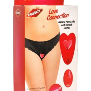 Frisky Love Connection Silicone Panty Vibe with Remote Control - Red
