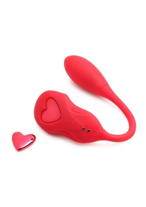 Frisky Double Love Connection Rechargeable Silicone Panty Vibe with Remote Control  - Red - Image 2