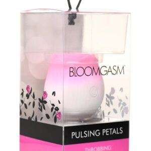 Bloomgasm Pulsing Petals Throbbing Silicone Rechargeable Rose Stimulator - Pink